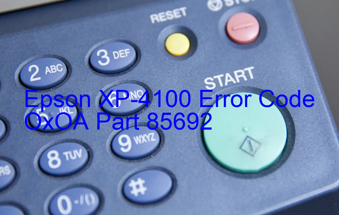 Epson XP-4100 Codice di errore OxOA