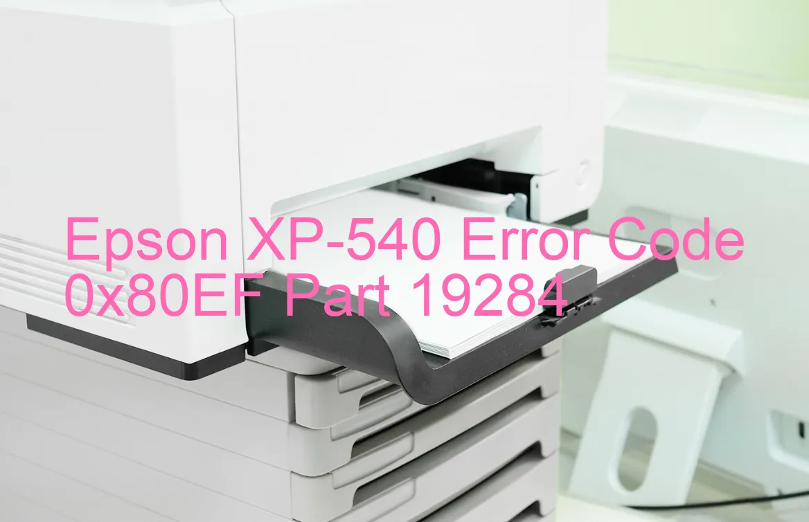 Epson XP-540 Codice di errore 0x80EF