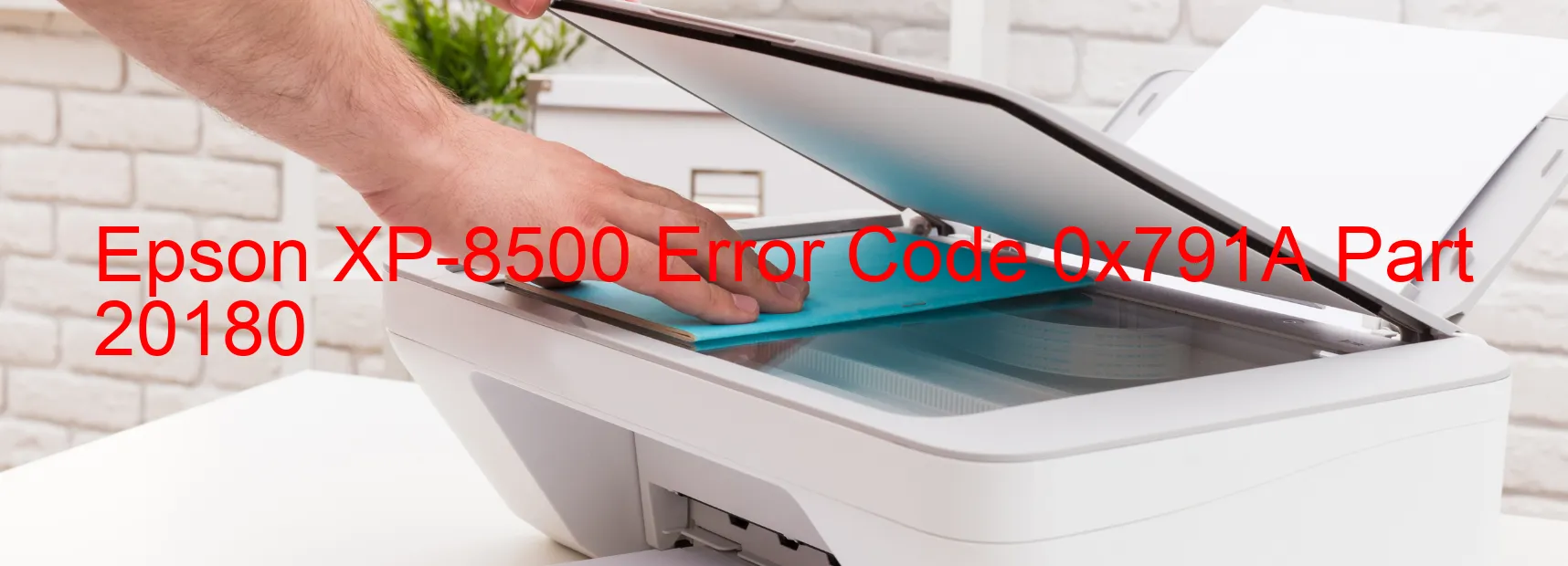 Epson XP-8500 Codice di errore 0x791A